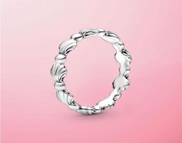 Cluster Ringen 2021 Zomer 925 Sterling Zilveren Kralen Seashell Band Ring Voor Vrouwen Merk Originele Sieraden Gift9300515