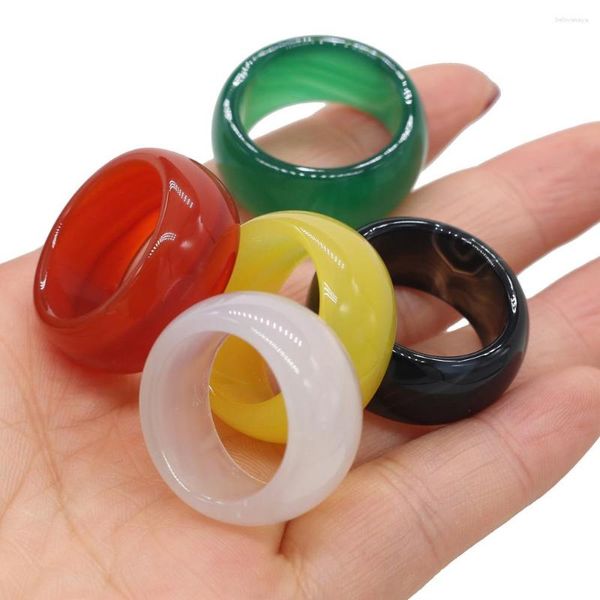 Anillos de racimo 2023 Moda Multicolor Piedra Natural Ágatas para Mujeres Hombres Jades Onxy Anillo Boda Fiesta Aniversario Regalos