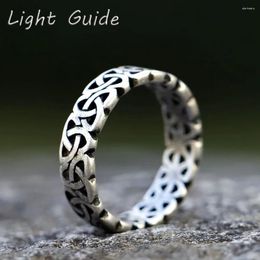 Cluster Ringen 2024 heren 316L roestvrij staal Vintage Viking Rune Odin's Symbool Ring Amulet Voor Tieners Sieraden geschenken