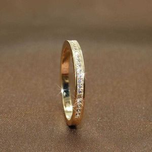 Cluster ringen 3 kleuren eenvoudig goud rosé goud zilver kleur ronde ringen voor vrouwen feest bruiloft verloving hoge kwaliteit mode-sieraden G230202