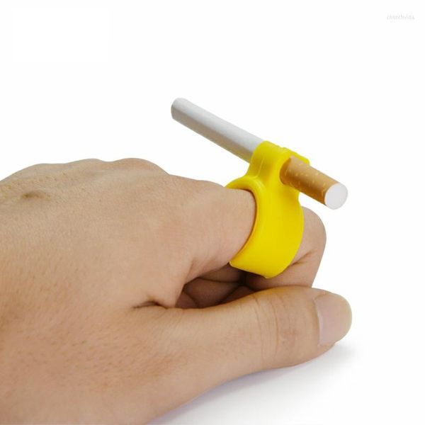 Anillos de racimo, 5 uds., anillo de soporte de silicona para cigarrillos para fumadores, manos libres, consola, jugadores de PC
