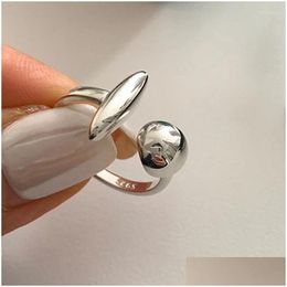 Cluster Anneaux 925 Sterling Sier Geometric Irregar Strip Balls For Women Bohemian Bohemian Antique Personality Antique Ring Drop Drop Otof0