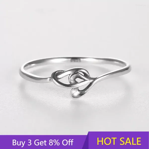 Cluster Anneaux 925 STERLING SILP CERTIFIÉ COURCED OUT RING IRRÉGULAIRE Géométrique pour les femmes bijoux minimalistes