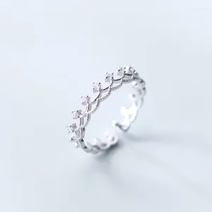 Cluster Ringen 925 Sterling Zilver Voor Vrouwen Sieraden Verstelbare Dames Sieraden Open S925 Kroonprinses