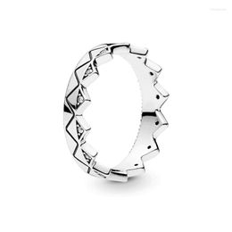 Clusterringe 925 Sterling Silber für FrauenExotischer Kronenring Stapelbarer Schmuck Hochzeit Verlobungsfeier Geschenk Bague Femme