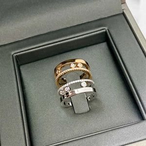 Clusterringen 925 Sterling Silver Luxury Sieraden Klassieke serie Diamond Womens Ring Wedding Ring Festival Gift T240524