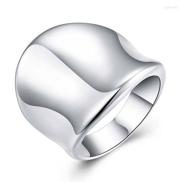 Anillos de racimo 925 hombre de plata esterlina anillo de tablero de pulgar para mujeres moda boda compromiso fiesta regalo encanto joyería