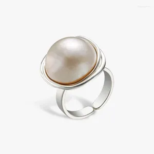 Clusterringen 925 Sterling Silver Pearls For Women Luxury sieraden belofte Betrokkenheid bruiloft in ring gratis levering