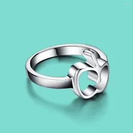 Cluster Ringen 925 Sterling Zilveren Ring Voor Vrouwen Speciale Fruit Hanger Vrouwelijke Solid Body Sieraden Charme Valentijnsdag Cadeau