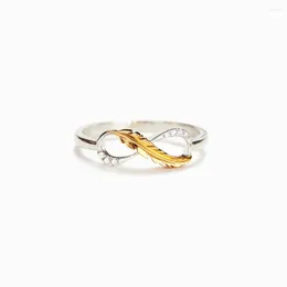 Cluster Ringen 925 Sterling Zilveren Ring Infinity Symbool Sieraden Dames Engagement Eternity Gift Anillos Mujer