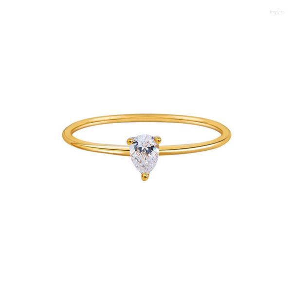 Bagues de grappe AButterfly petit et exquis 925 argent Sterling coupe poire SONA diamant bague pour femme bijoux fins cadeau d'anniversaire