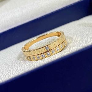 Cluster Anneaux Advanced Design S925 STERLING Silver Single Diamond Ice Ring pour les dames noble Brand de mode de mariage Couple de luxe Bijoux T240524