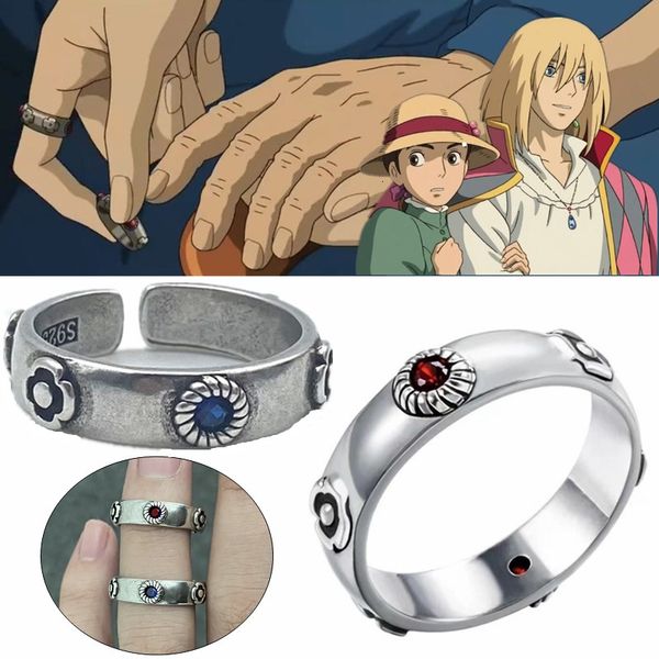 Anneaux de cluster Anime Howl s Moving Castle Cosplay Bague Hayao Miyazaki Sophie Howl Costumes Unisexe Métal Bijoux Prop Accessoires Cadeau 230424