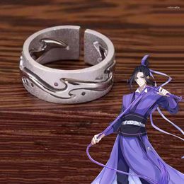 Cluster ringen Anime Mo Dao Zu Shi Ring grootmeester van demonische teelt Jiang Cheng Cosplay Unisex verstelbare sieraden accessoires cadeau