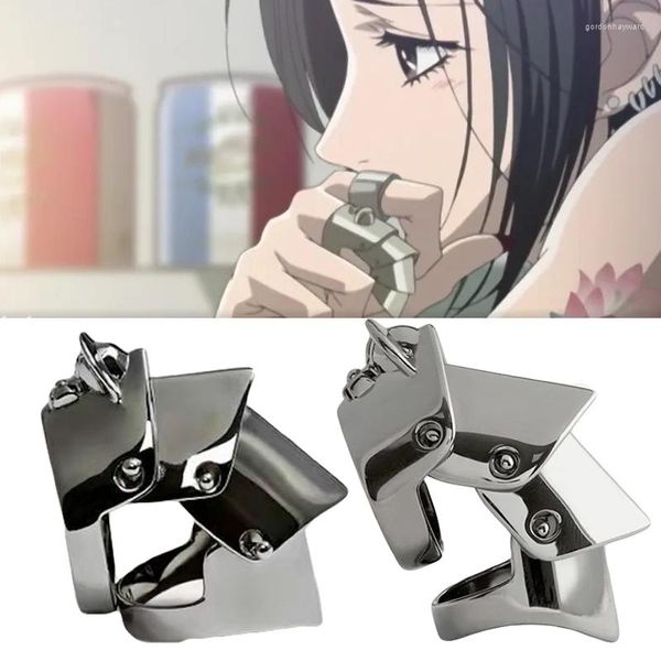 Anneaux de grappe Anime Oosaki Nana Cosplay anneau en métal armure Rock Style Punk Joint mobile unisexe mode bijoux cadeau accessoires
