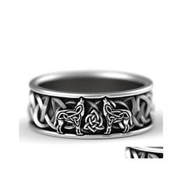 Clusterringen antieke munten mannen herdenkingsgeschenk voor vriend handgemaakte vintage feest mannelijke ring sieraden drop levering otiuq