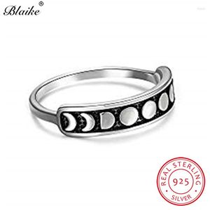 Bagues en grappe Antique S925 en argent Sterling pour hommes femmes Vintage bague de Phase de mariage femme homme minimaliste empilable bijoux de fête