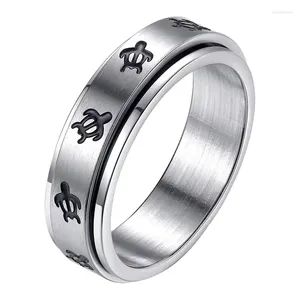 Cluster Ringen Angst Schildpad Fidget Ring Stress Verlichten Spinner Brede Bruiloft Voor Vrouwen Mannen Cool Vinger Band Mode-sieraden Geschenken