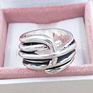 Cluster Ringen Authentieke Mannen Vrouwen Trenzado Vriendschap Voor UNODE50 Plated Sieraden Past Europese Stijl Gift Ring ANI0597MTL000