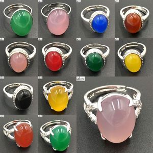 Cluster ringen prachtige sieraden multicolor carneliaanse ovale vrouwen mannen kunstring 7-12 