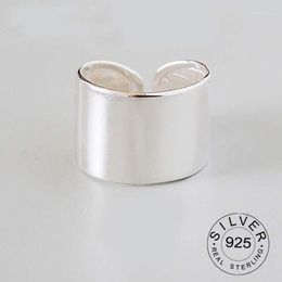 Cluster Rings Bijoux Real 925 Sterling Silver Smooth For Women Boho verstelbare S925 Antique Anillos Joyas de Plata