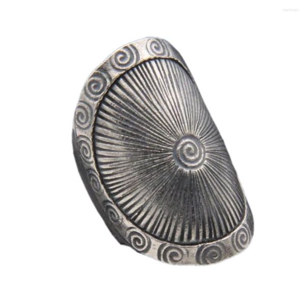 Bagues en grappe BOCAI S925 bague en argent Sterling rétro Antique en relief sculpté ouvert thaïlandais exagéré pour hommes et femmes