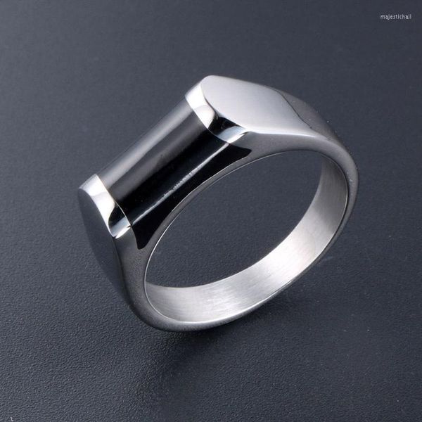 Cluster Rings BOCAI Titanium Steel Pour Hommes Et Femmes Mode Personnalité Dominatrice Contractée Exquis Drop Glue Tecnology Bijoux