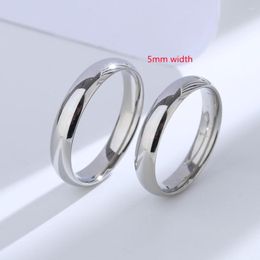 Clusterringen Buyee 925 Sterling Zilveren Klassieke Trouwring Licht Polijsten Gladde Verloving Voor Vrouwen Mannen Koppels Sieradensets