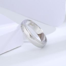 Cluster Ringen Buyee 925 Sterling Zilveren Klassieke Trouwring Licht Wit Zirkoon Liefhebbers Koppels Voor Vrouwen Mannen Engagement Sieraden Cirkel