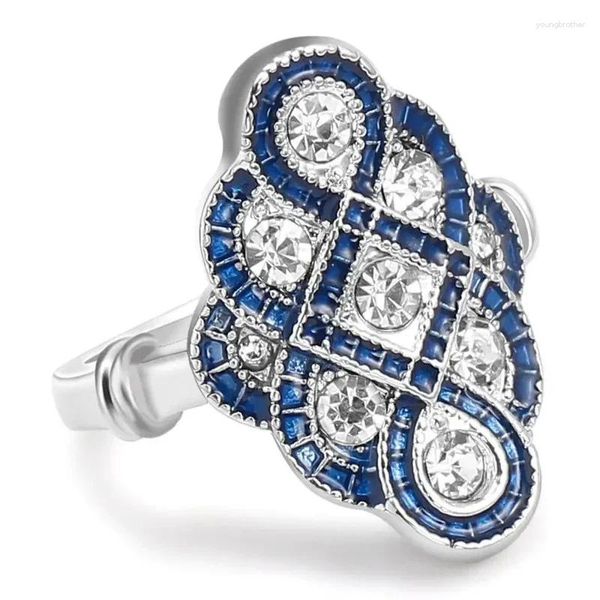 Anillos de racimo CAOSHI Luxury Lady Anniversary Party Ring Bright Zirconia Joyería de dedo para mujeres nobles Accesorios estéticos