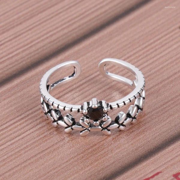 Bagues de cluster Charm Crystal Feuille Bague pour femmes Hommes Vintage Boho Knuckle Party Punk Bijoux Filles Cadeau