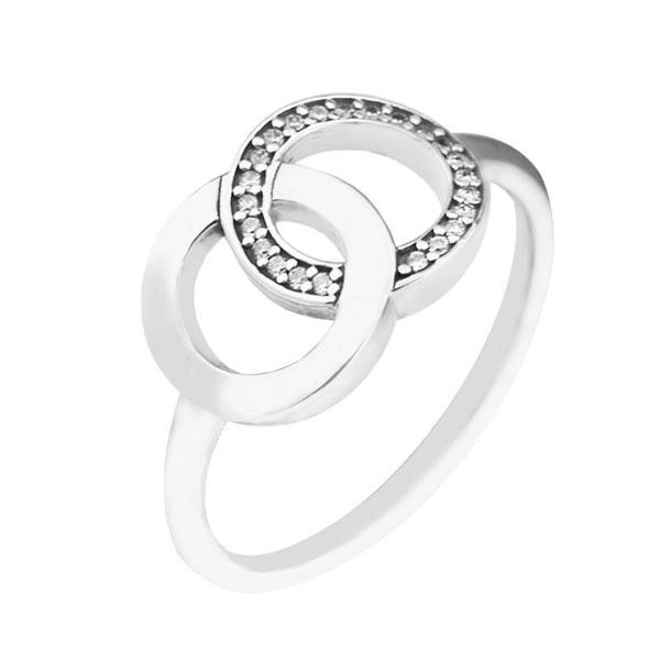 Anillos de racimo CKK 925 círculos de plata esterlina para mujeres joyería de moda original que hace el regalo de aniversario de boda