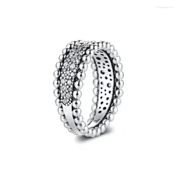 Cluster ringen CKK ring kralen pave band voor vrouwen mannen Anillos Mujer sterling zilver Bague Plata 925 para sieraden bruiloft betrokkenheid