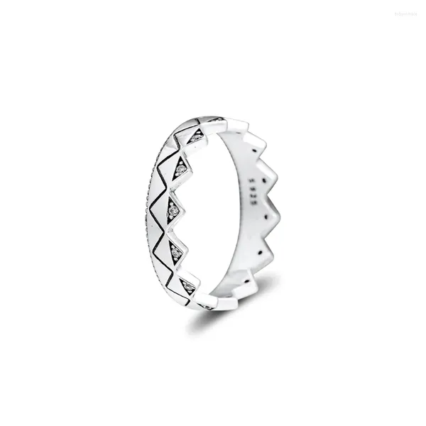 Anillos de racimo CKK Anillo Corona exótica para mujeres Anel Masculino Sterling Silver 925 Joyería Hombres Anillos Mujer Boda Bague Femme