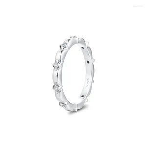 Cluster Rings CKK Ring Flower Bloemband voor vrouwen Men Anillos Mujer Sterling Silver Bague Plata 925 Para sieraden Bruiloft verloving