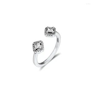 Bagues de cluster CKK Silver 925 Bijoux Formes géométriques Bague pour femmes Mode Cadeau Original Sterling