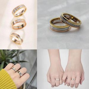 Cluster anneaux classiques European et American Tri Color Gold Ring 925 Silver Luxury Men's Women's Fashion Brand Bijoux Gift