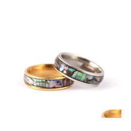 Cluster ringen klassieke sier/gouden kleur roestvrij staal fijn merk sieraden colorf shell bruids bruids verlovingsring drop levering dhsne