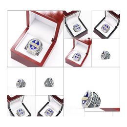 Anillos de racimo Anillos de racimo S 2022 Campeonato de fútbol de fantasía de estilo azul Fl Tamaño 814 Entrega de gota 2021 Joyería Chainworldzl Dhxb Otfag