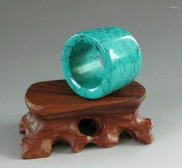 Colección de anillos de racimo de antigüedades chinas y hermosos pulgares o colgantes tallados a mano de jade antiguo para mujeres y hombres, accesorios de moda