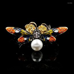 Anillos de racimo, anillo de abeja creativo, esmalte hecho a mano, epoxi, Animal único, joyería de oro negro, plata 925 para mujer, anillo de mariposa, Wynn22