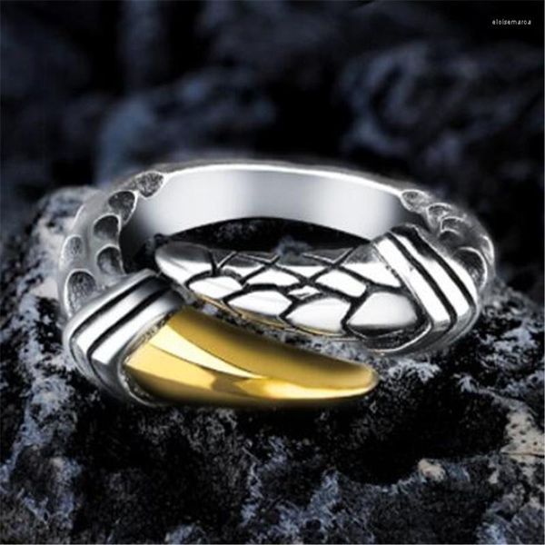 Anillos de racimo, tendencia gótica creativa, garra de dragón para hombres y mujeres, anillo de Color plateado abierto ajustable, accesorios para dedos Punk, joyería