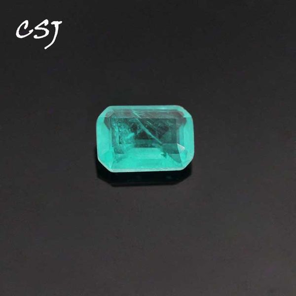 Bagues de grappe CSJ créé Paraiba Tourmaline pierre précieuse en vrac OCT coupe pour bricolage bijoux fins 925 argent montage changement de couleur pierre