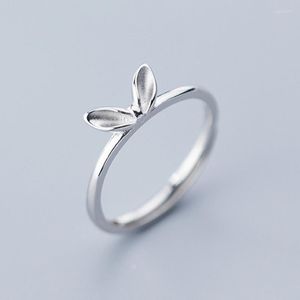 Cluster ringen schattige 925 Sterling Silver Ring voor Gilrs Teens Students Sweet Animal Jewelry Birthday Gift