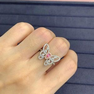 Clusterringen CZZJ2024 uitverkoop nr. 2869 roze diamanten 0,05 ct massief 18K goud vrouwelijke diamanten bruiloft verloving voor vrouwen