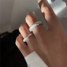 Cluster anneaux daiwujan scintillement brossé le doigt d'ouverture pour les femmes bijoux de mode de la mode dame de mariage anillos mujer