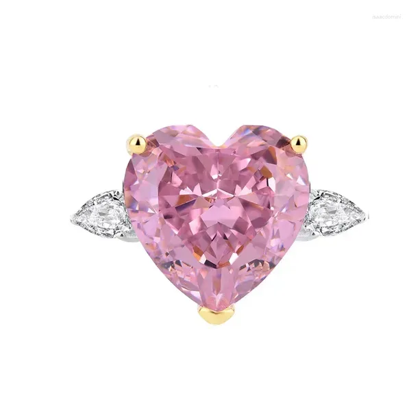 Bagues de cluster Désir Gaoding Grand Amour Imitation Diamant Bague 925 Argent Bijoux De Mode