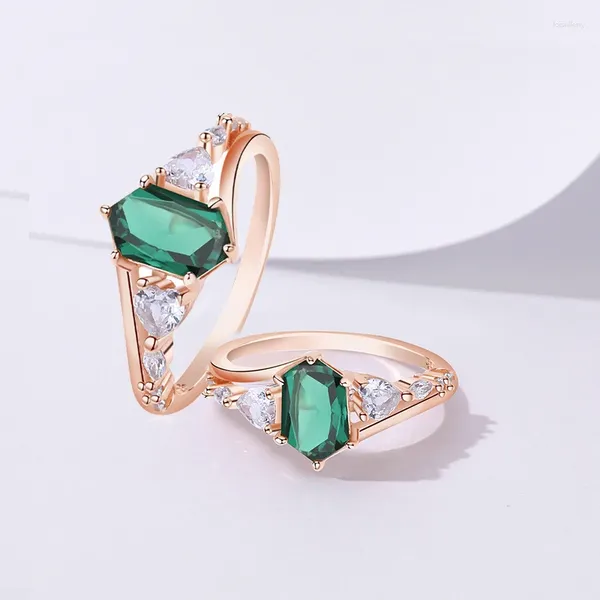 Bagues de cluster Dimingke Green Agate Gemstone Bague pour femmes S925 Argent Plaqué Haute Qualité Bijoux Cadeau Femmes Mères