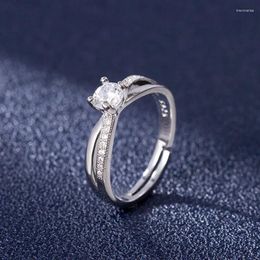 Clusterringen diwenfu echte 925 sterling zilveren diamant Afrikaanse sieradenring voor vrouwen anillos de fl anel