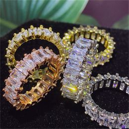 Anneaux de cluster Ekopdee luxe bande Zircon anneaux pour femmes promesse CZ cristal bague de fiançailles bijoux de mariage amour cadeau 230424